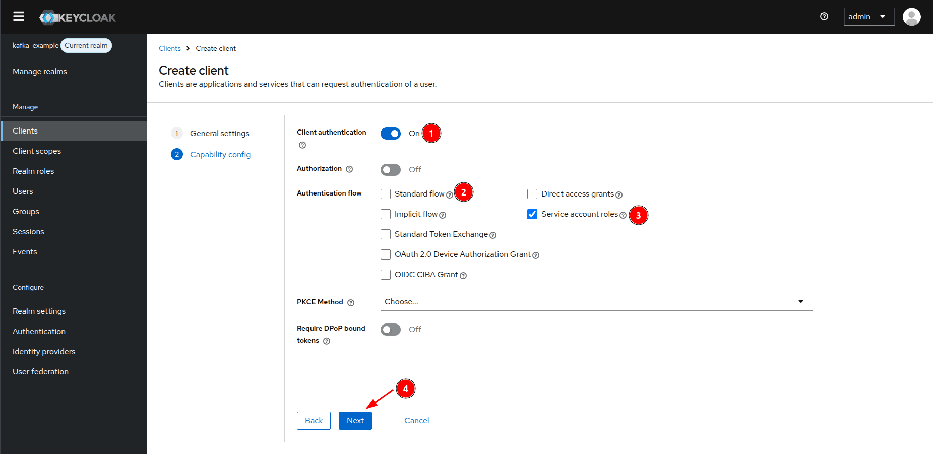 Configuração de capabilities do kafka-broker.